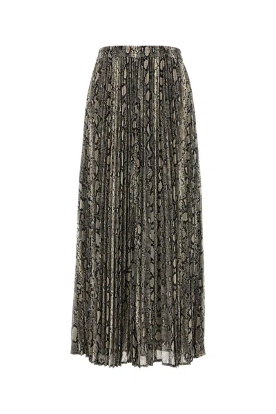 Michael Michael Kors Printed Crepe Skirt