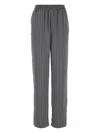 Michael Michael Kors Michael By Michael Kors Printed Satin Pant In Gray