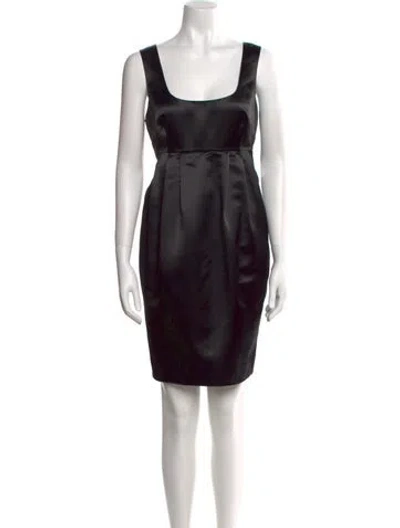 Pre-owned Michael Michael Kors Printed Mini Dress In Black