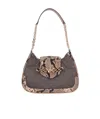 Michael Michael Kors Printed Shoulder Bag In Black