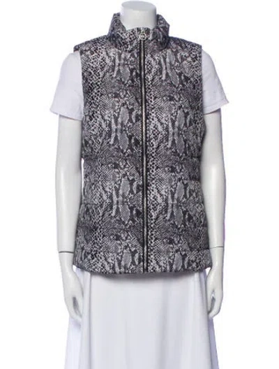 Pre-owned Michael Michael Kors Printed Vest In Gray