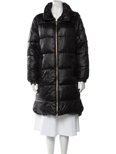 Pre-owned Michael Michael Kors Puffer Coat In Black