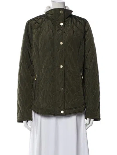 Pre-owned Michael Michael Kors Puffer Jacket In Green