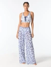 Michael Michael Kors Pull On Pant Cover Up In Blue