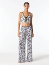Michael Michael Kors Pull On Pant Cover Up In Multi