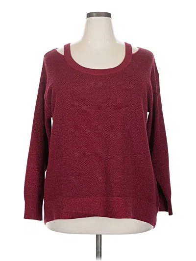 Pre-owned Michael Michael Kors Pullover Sweater In Burgundy