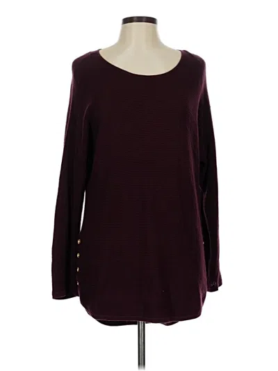 Pre-owned Michael Michael Kors Pullover Sweater In Burgundy