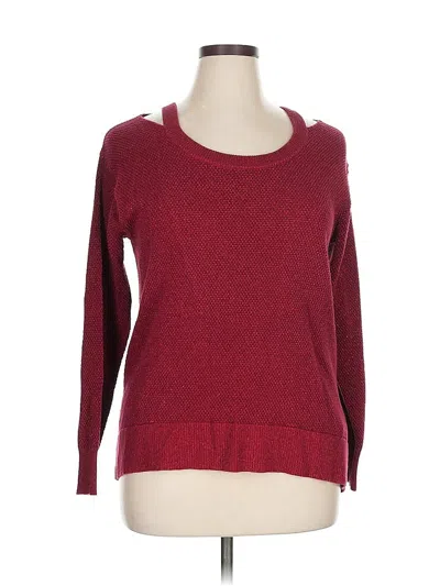 Pre-owned Michael Michael Kors Pullover Sweater In Burgundy