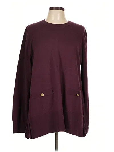 Pre-owned Michael Michael Kors Pullover Sweater In Burgundy