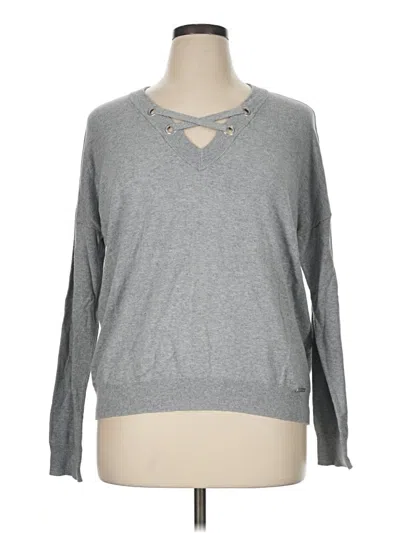 Pre-owned Michael Michael Kors Pullover Sweater In Gray