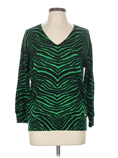 Pre-owned Michael Michael Kors Pullover Sweater In Green