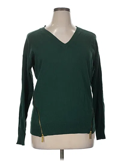 Pre-owned Michael Michael Kors Pullover Sweater In Green