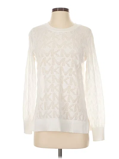 Pre-owned Michael Michael Kors Pullover Sweater In Ivory