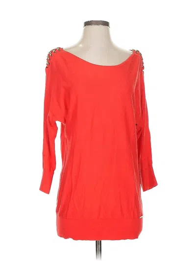 Pre-owned Michael Michael Kors Pullover Sweater In Red