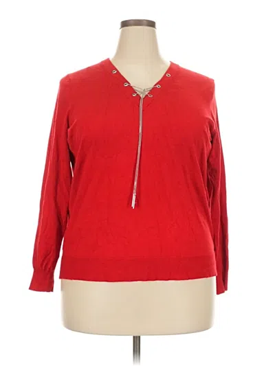 Pre-owned Michael Michael Kors Pullover Sweater In Red