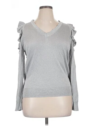 Pre-owned Michael Michael Kors Pullover Sweater In Silver