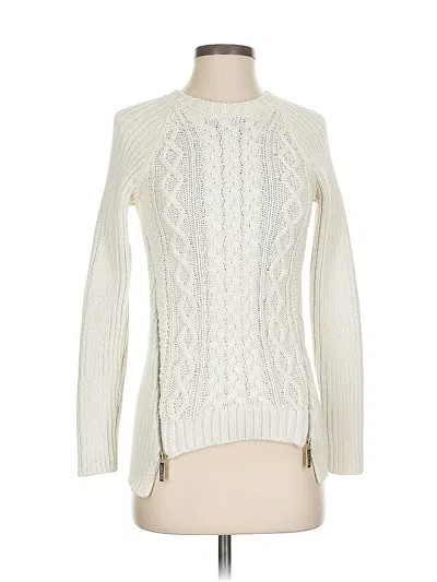 Pre-owned Michael Michael Kors Pullover Sweater In White