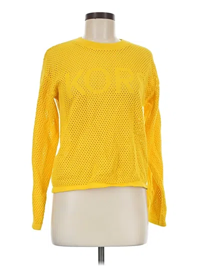 Pre-owned Michael Michael Kors Pullover Sweater In Yellow