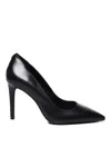 Michael Michael Kors Alina Flex 75mm Leather Pumps In Black