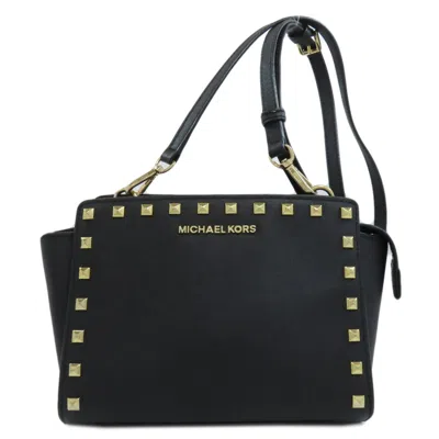 Pre-owned Michael Michael Kors Pvc Shoulder Bag () In Black