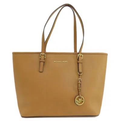 Pre-owned Michael Michael Kors Pvc Tote Bag () In Brown