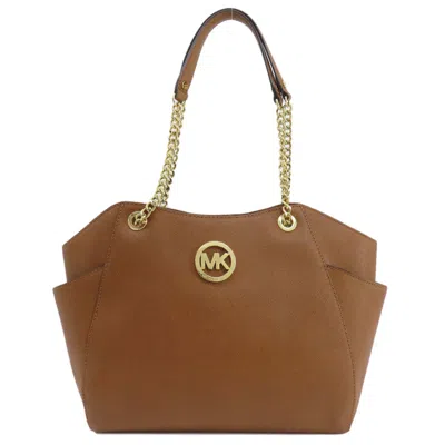 Pre-owned Michael Michael Kors Pvc Tote Bag () In Brown
