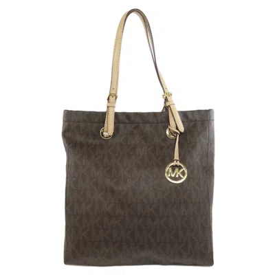 Pre-owned Michael Michael Kors Pvc Tote Bag () In Brown