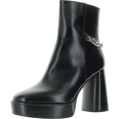 Michael Michael Kors Pw24e Womens Logo Leather Motorcycle Boots