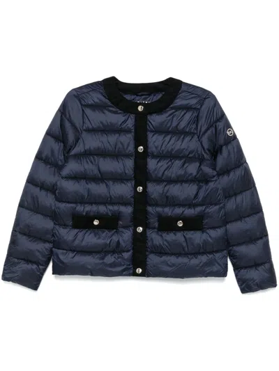 Michael Michael Kors Quilted Puffer Jacket In Blue