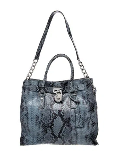 Pre-owned Michael Michael Kors Quilted Shoulder Bag In Blue