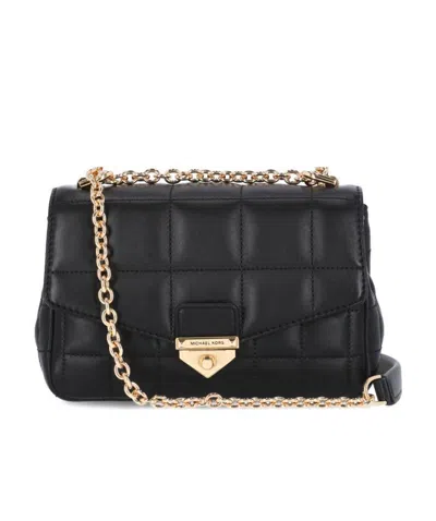 Michael Michael Kors Quilted Square Cross Body Bag In Black