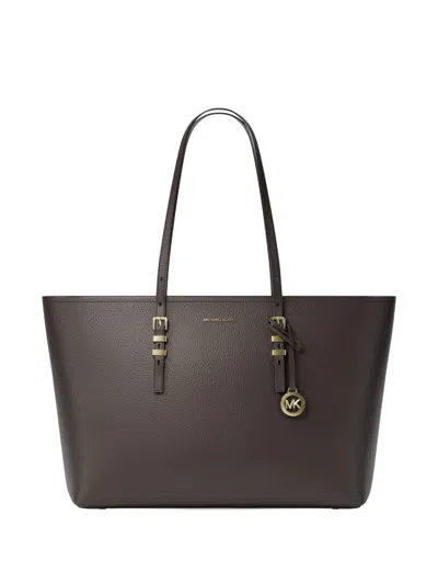 Michael Michael Kors Quinn Buckle Tote In Brown