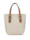 Michael Michael Kors Quinn Printed Tote Bag In Brown