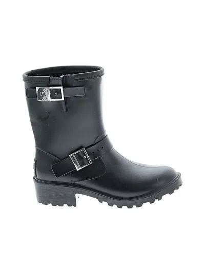 Pre-owned Michael Michael Kors Rain Boots In Black