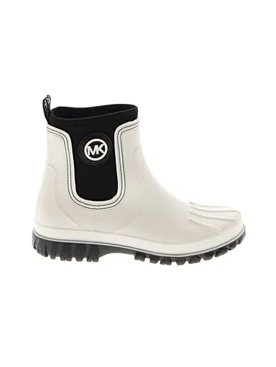 Pre-owned Michael Michael Kors Rain Boots In White