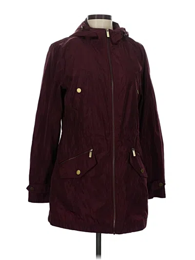 Pre-owned Michael Michael Kors Raincoat In Burgundy