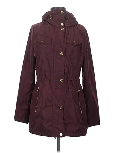 Pre-owned Michael Michael Kors Raincoat In Burgundy
