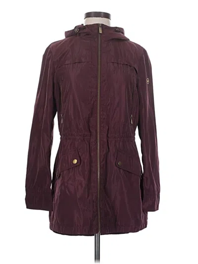 Pre-owned Michael Michael Kors Raincoat In Burgundy