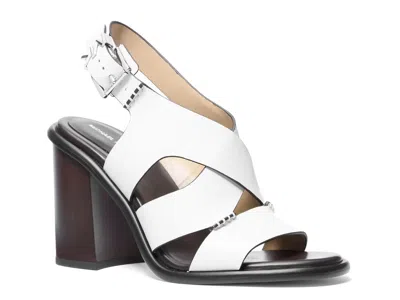 Michael Michael Kors Raven Block Heeled Sandals In Multi