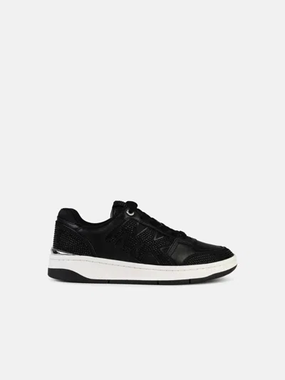 Michael Michael Kors 'rebel' Black Leather Sneakers