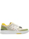 Michael Michael Kors Leather Sneakers With Contrasting Sole In White
