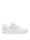 Michael Michael Kors Rhinestone-embellished Leather Sneakers In Blanco