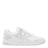Michael Michael Kors Rhinestone-embellished Leather Sneakers In White