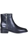 Michael Michael Kors Regan Ankle Leather Boots In Black