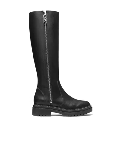 Michael Michael Kors Regan Leather Boots In Black