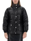 Michael Michael Kors Relaxed Fit Down Jacket With Hood In Black