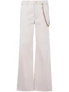 Michael Michael Kors Relaxed Wide Leg Jeans In White