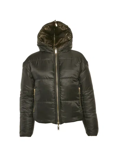 Pre-owned Michael Michael Kors Reversible Puffer Jacket In Black
