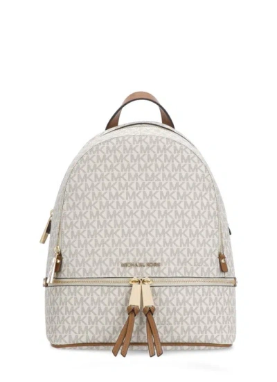 Michael Michael Kors Rhea Backpack In White