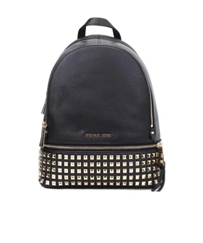 Michael Michael Kors Rhea Large Backpack In Black
